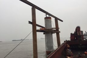 泰州港泰兴港区七圩作业区公用码头工程完成2根PHC桩自平衡测试